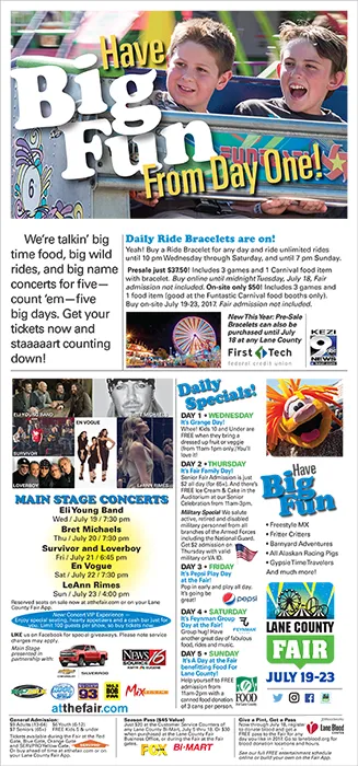 Baden And Company Marketing, Lane County Fair